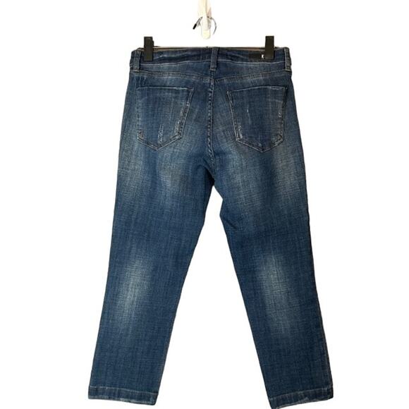 Kut From The Kloth Blue Lauren Crop Straight Leg Denim Jeans Women Sz 6 - Picture 2 of 9